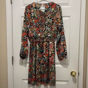 NWT Hesed Retro Floral Smocked Dress